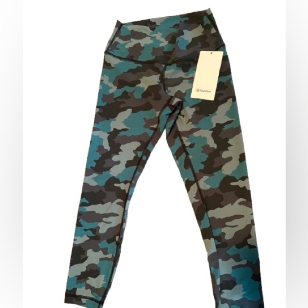 lululemon athletica Kids Leggings - Teal and Black Camo